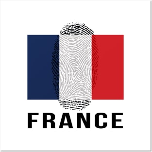 France Flag DNA Posters and Art